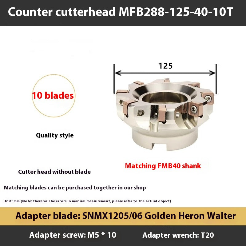 1114-88 Degree MFB288 Fast Feed Double Sided Milling Cutter Block Heavy Duty Face Milling Cutter Block MFSN Flying Cutter Block SNMU1206 Shandong Denso Pricision Tools Co.,Ltd.